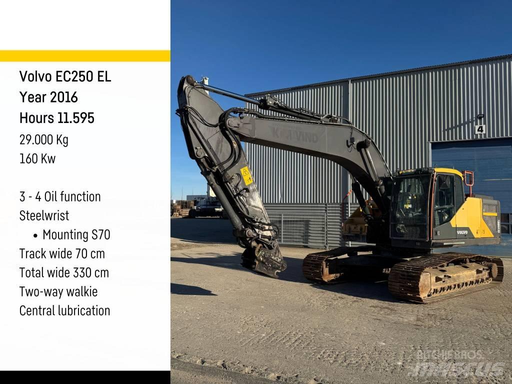 Volvo EC 250 EL Bagri goseničarji