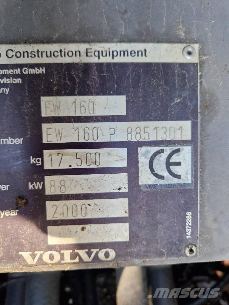Volvo EW 160 Bagri na kolesih