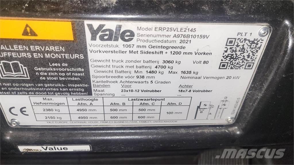 Yale ERP25VL 2021 Električni viličarji