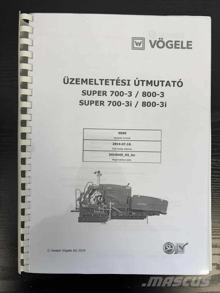 Vögele Super 800-3i Asfaltni finišerji