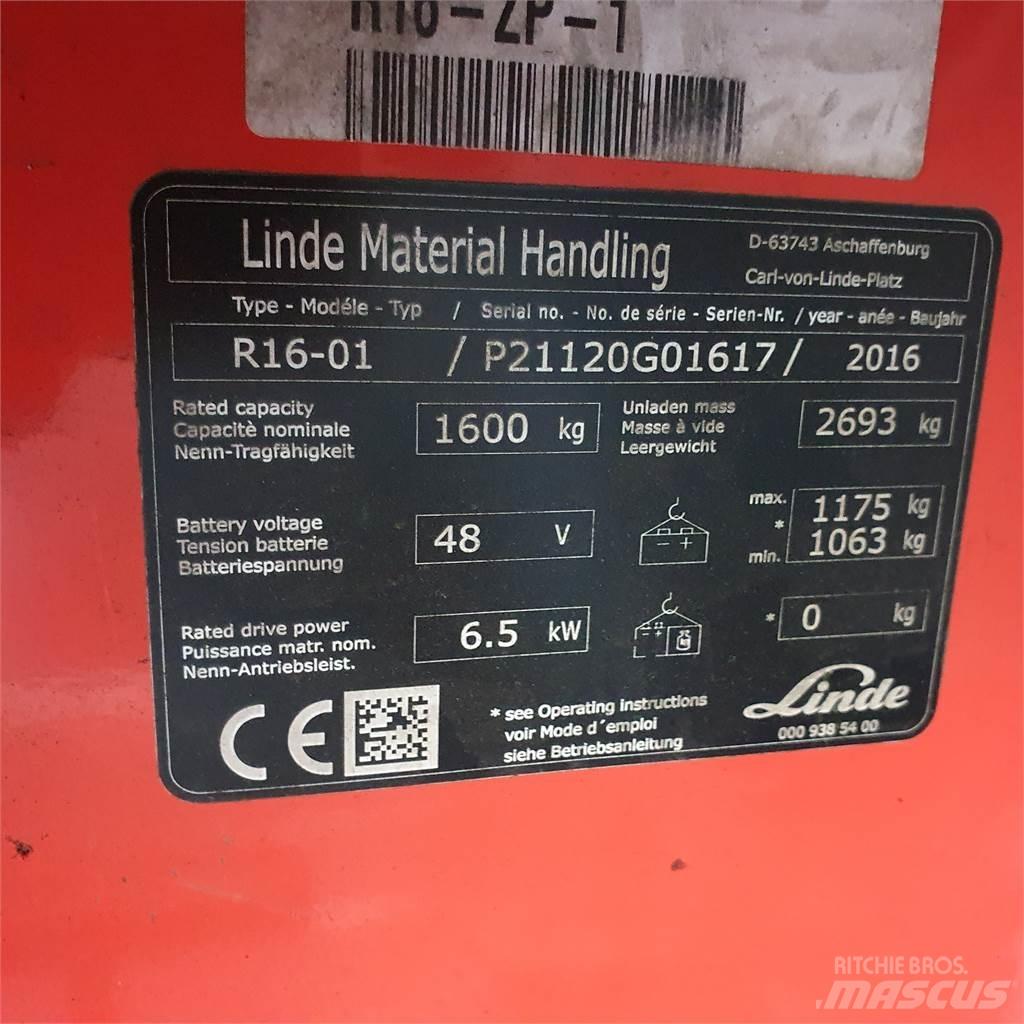 Linde R16 Viličarji s pomičnim teleskopom