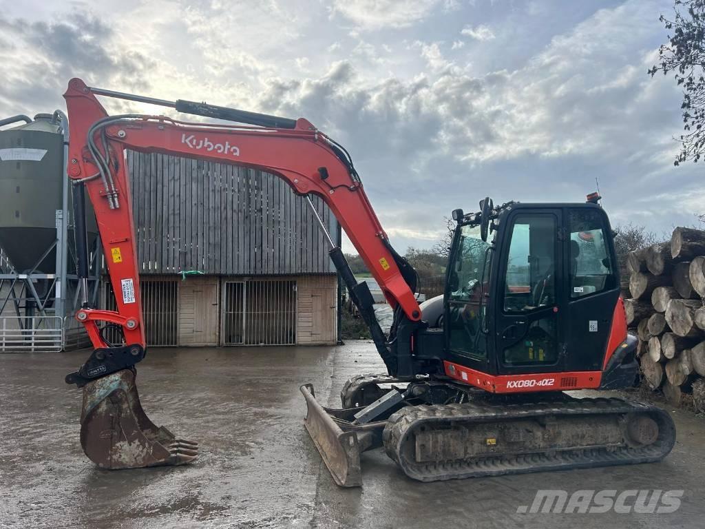 Kubota KX 080-4 Midi bagri 7t – 12t