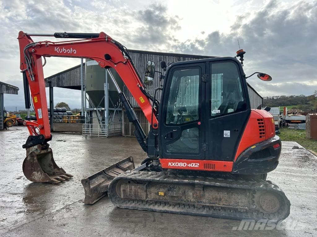 Kubota KX 080-4 Midi bagri 7t – 12t