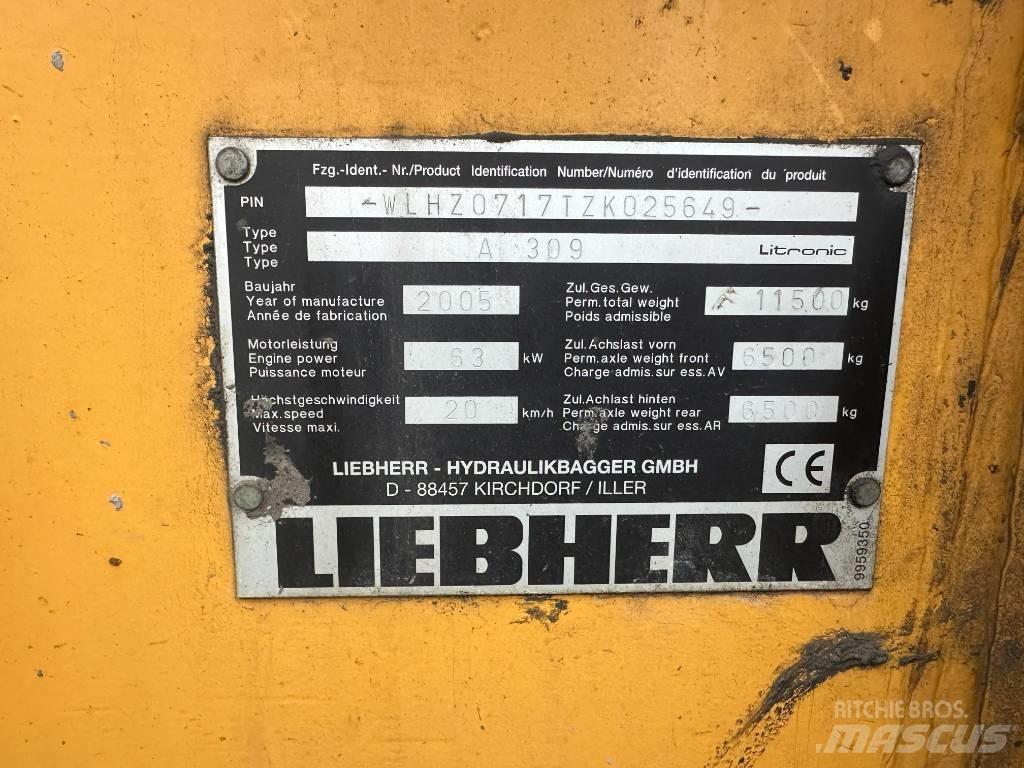 Liebherr A 309 Bagri na kolesih