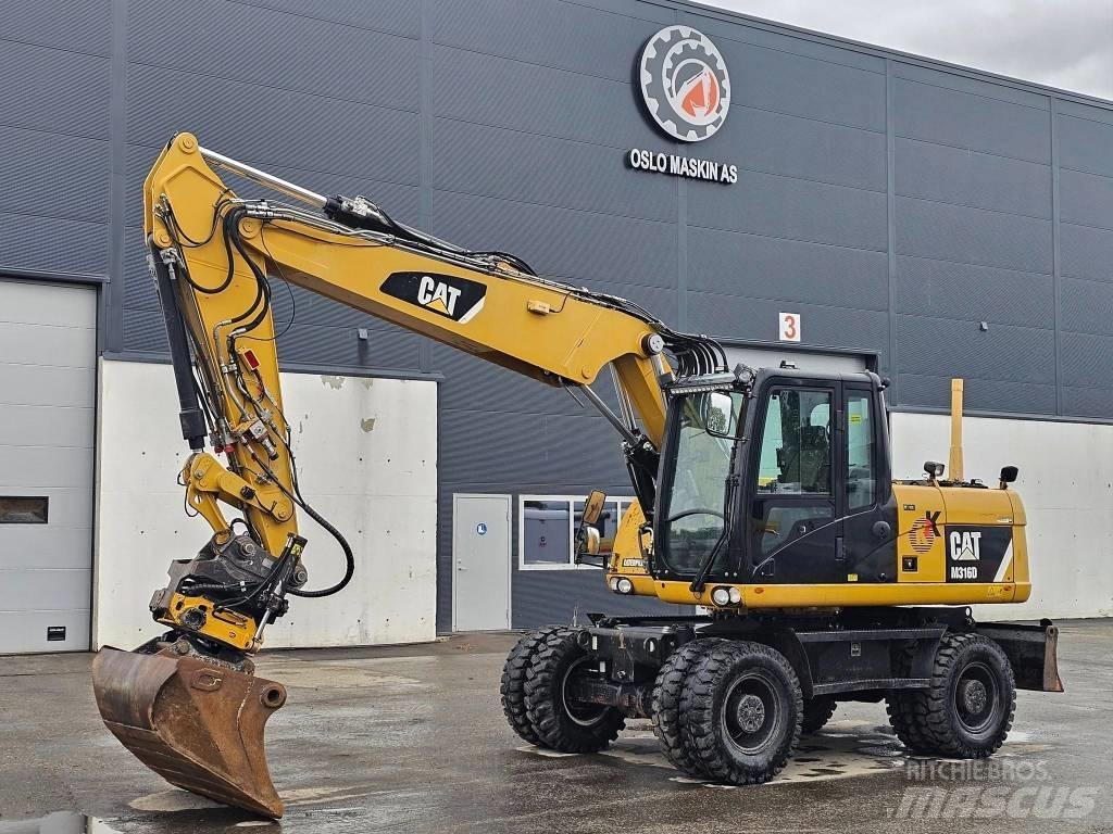 CAT M 316 D Bagri na kolesih
