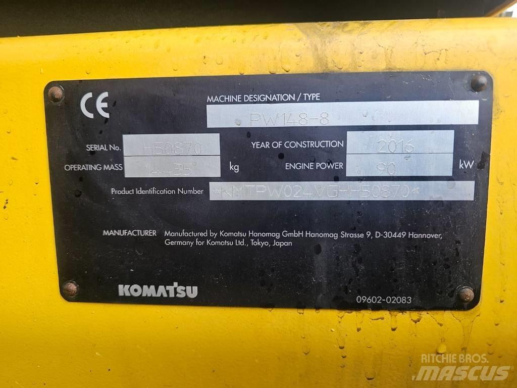 Komatsu PW148-8 Bagri na kolesih