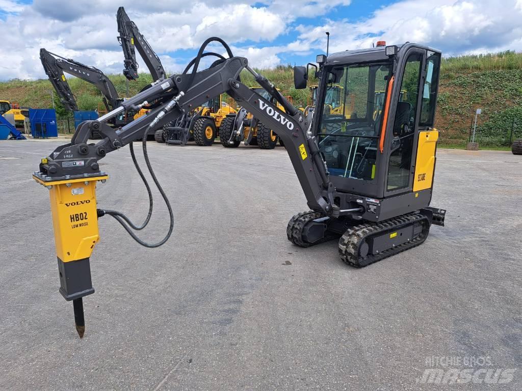Volvo EC 18 E Mini bagri <7t