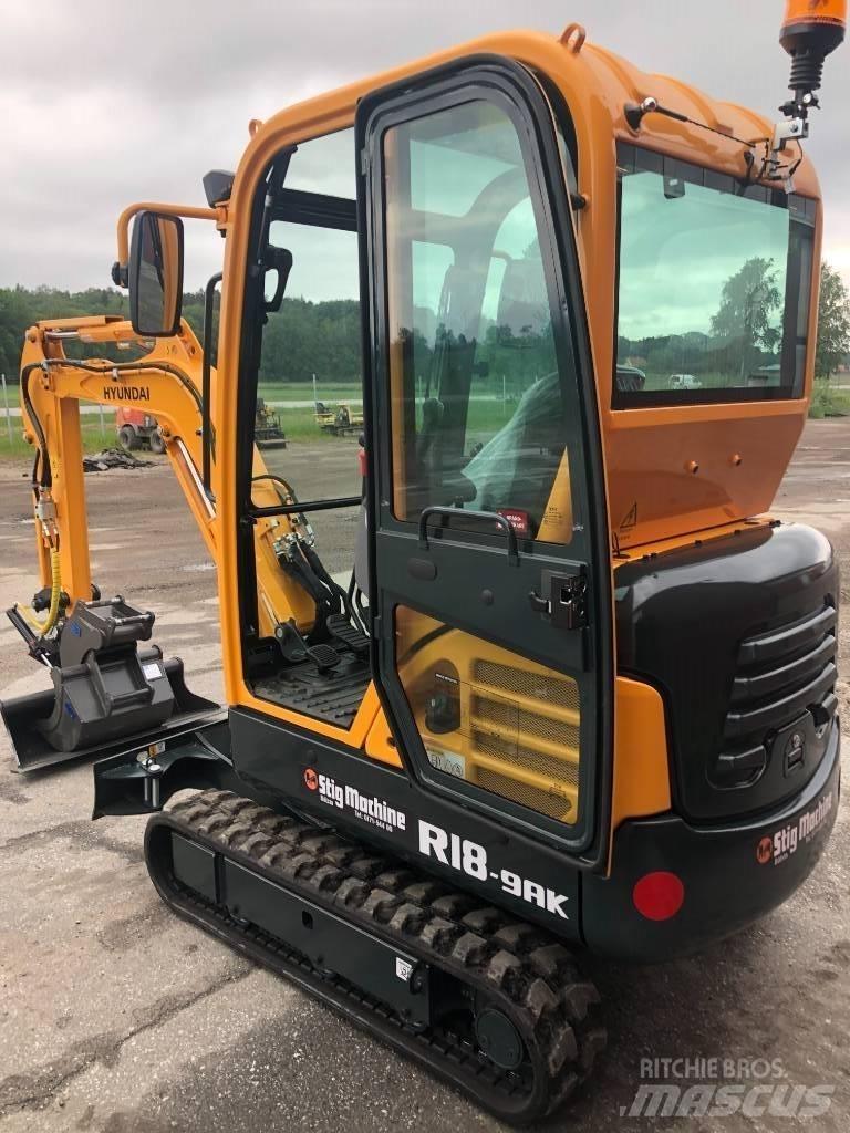 Hyundai R18 - 9AK Mini bagri <7t