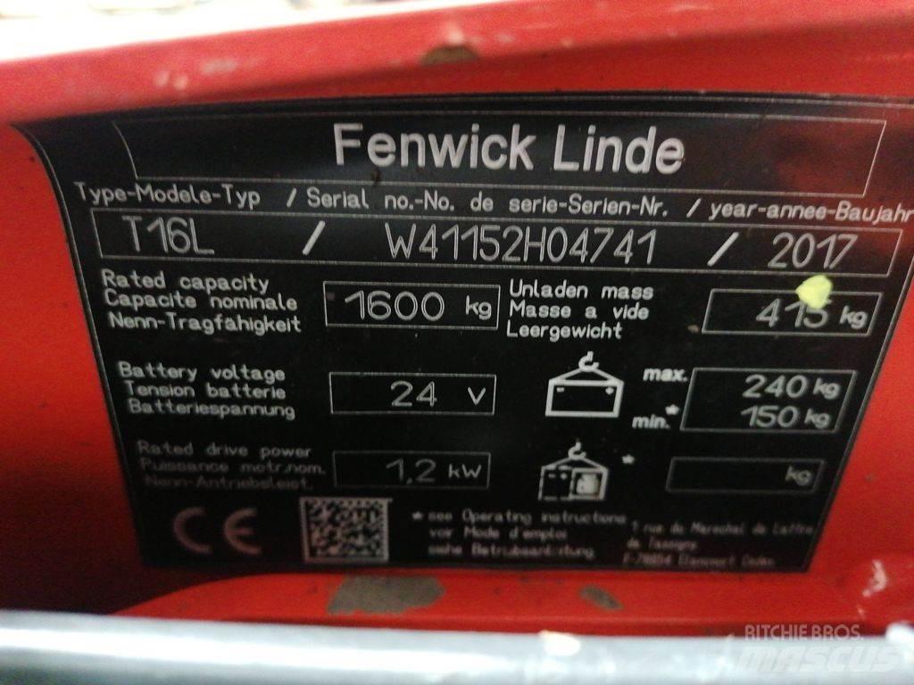 Linde T16L Električni nizko dvižni viličar