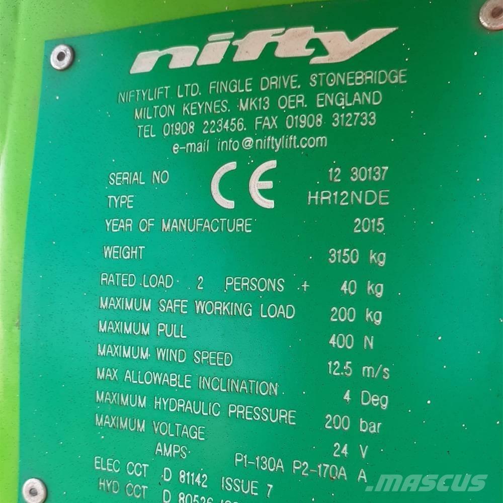 Niftylift HR 12 Zglobne dvižne ploščadi