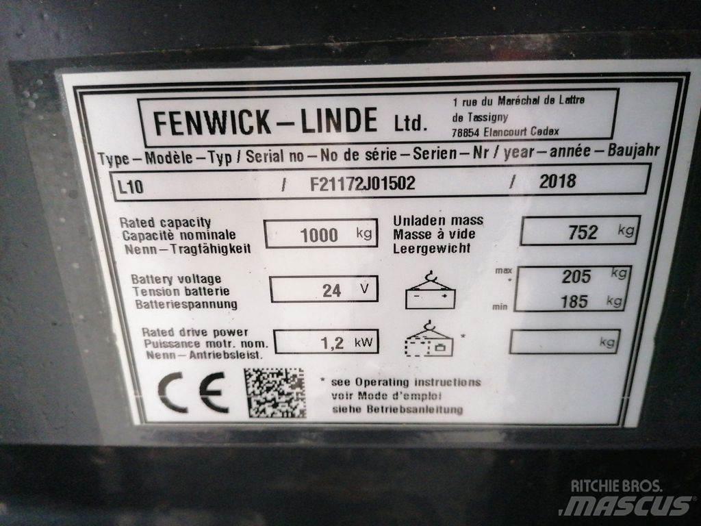 Linde L10 Ročni električni viličar