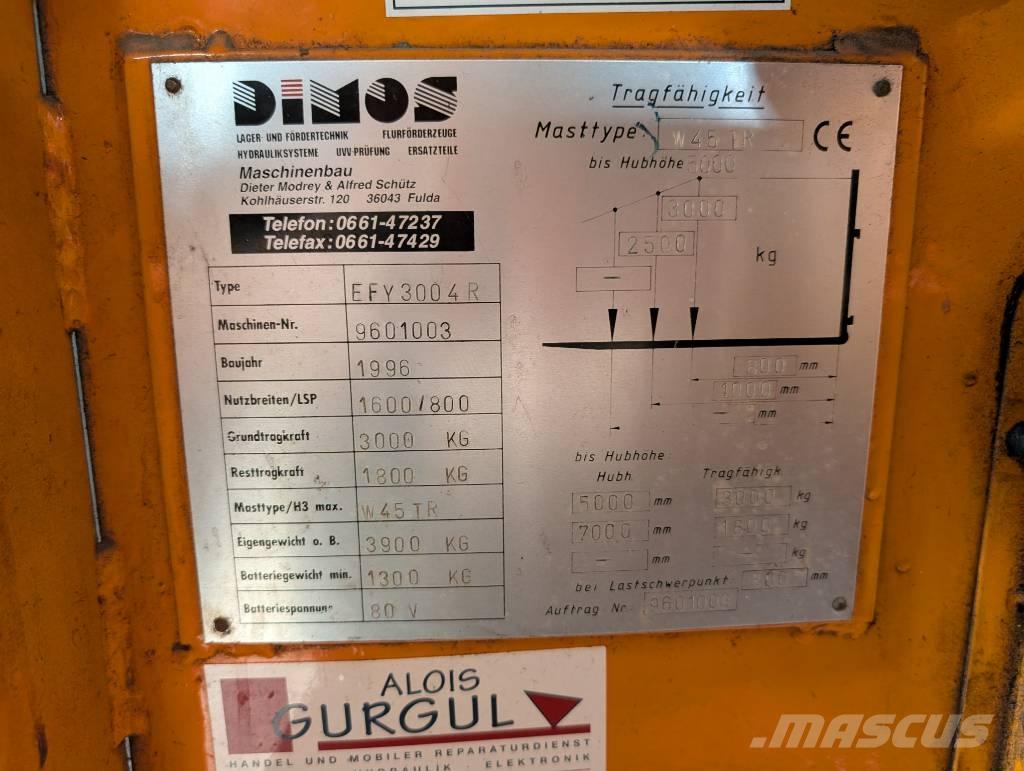 Dimos EFY3004-R Električni viličarji