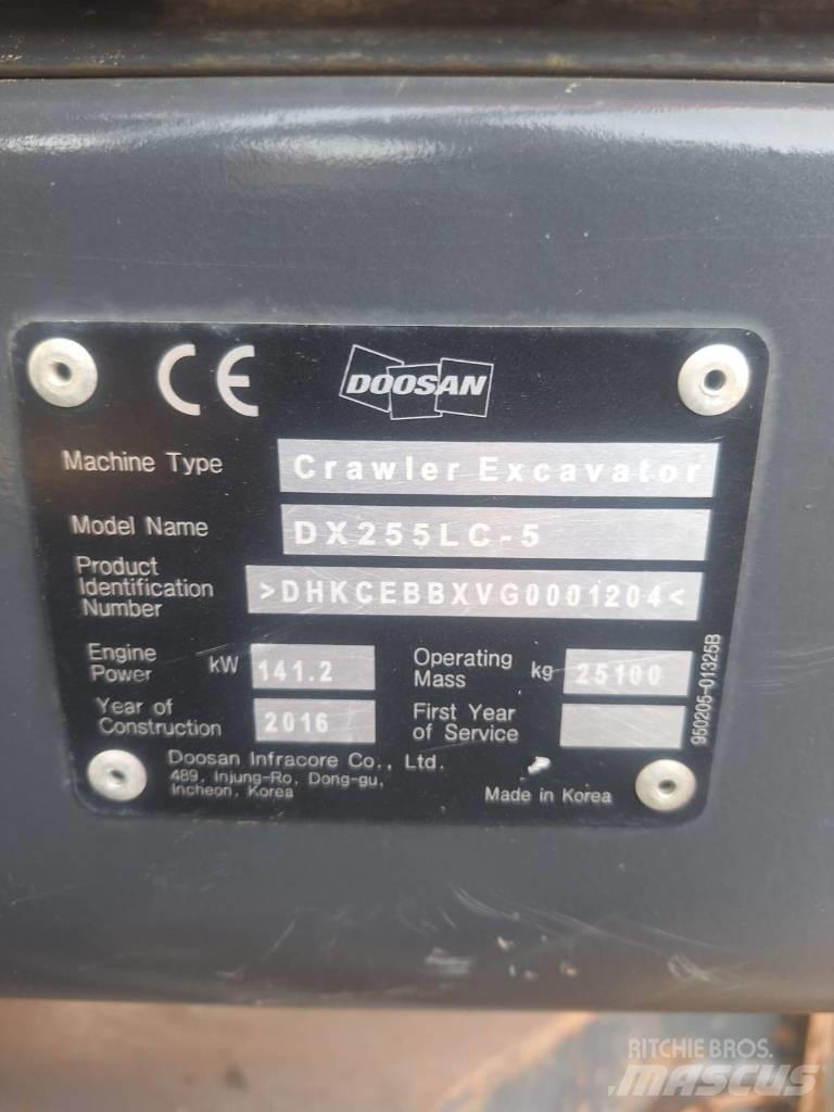 Doosan DX 255 LC-5 Bagri goseničarji