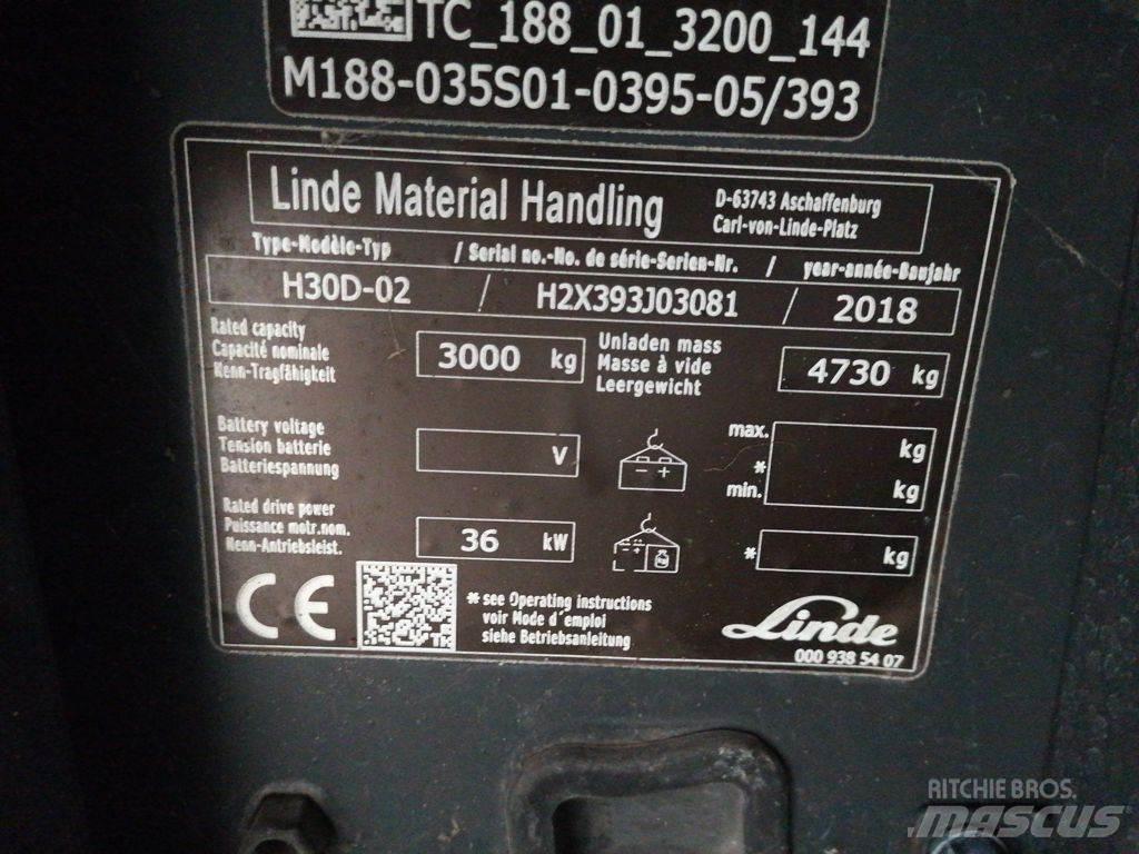 Linde H30D-02 Dizelski viličarji