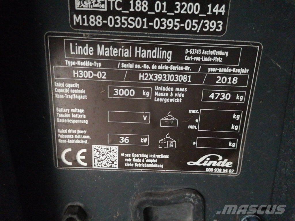 Linde H30D-02 Dizelski viličarji