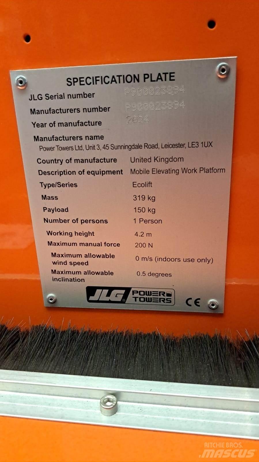 JLG Ecolift2.2 Druga dvigala in dvižne ploščadi