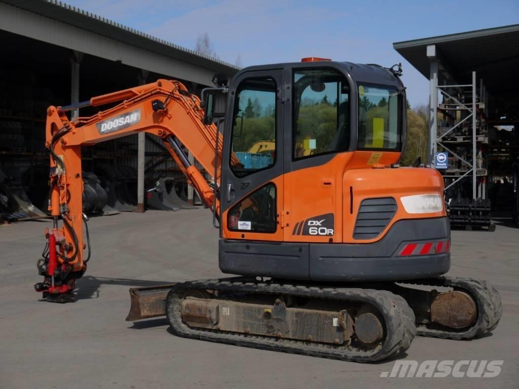 Doosan DX 60 R Mini bagri <7t