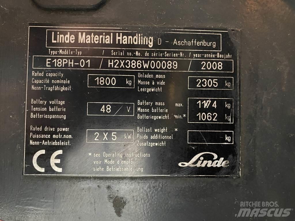 Linde E18PH-01 Električni viličarji
