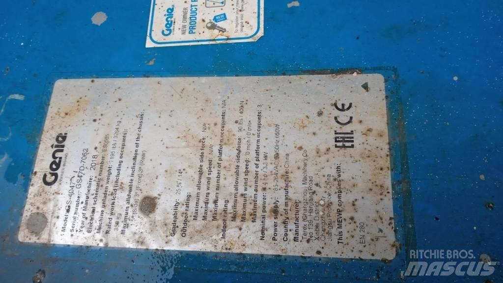 Genie GS4047 Škarjaste dvižne ploščadi