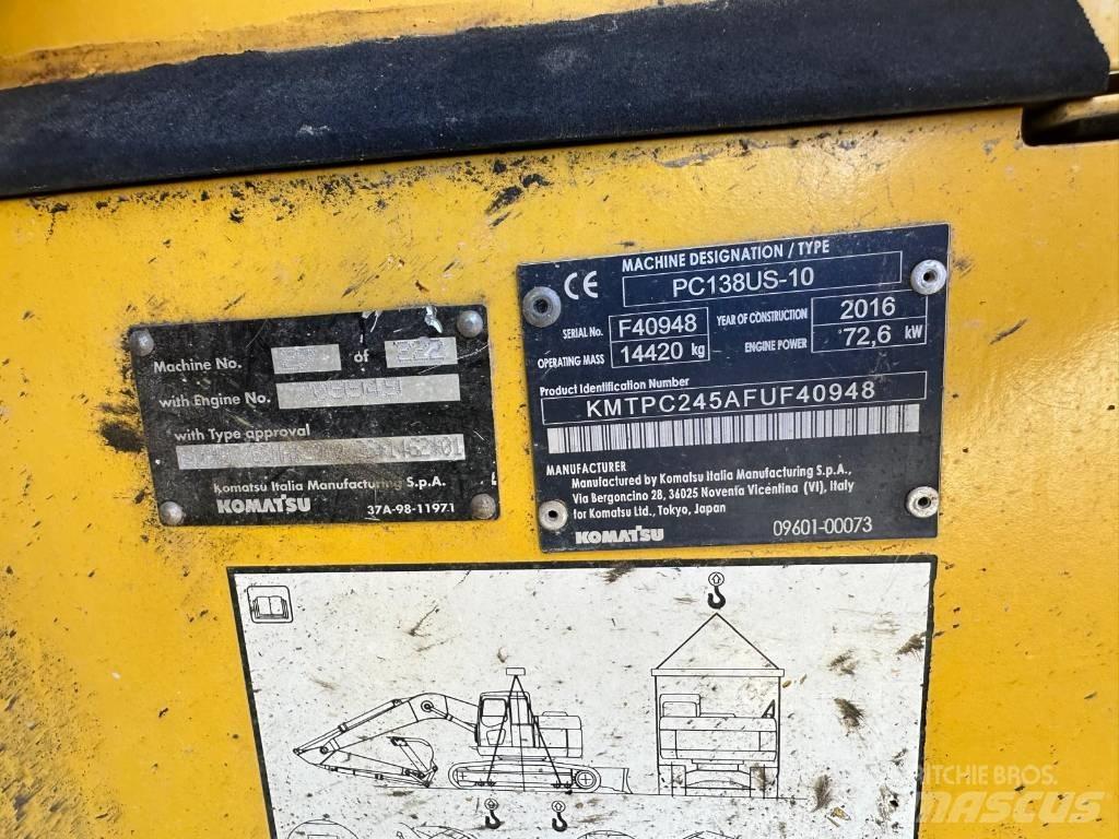 Komatsu PC 138 US Bagri goseničarji