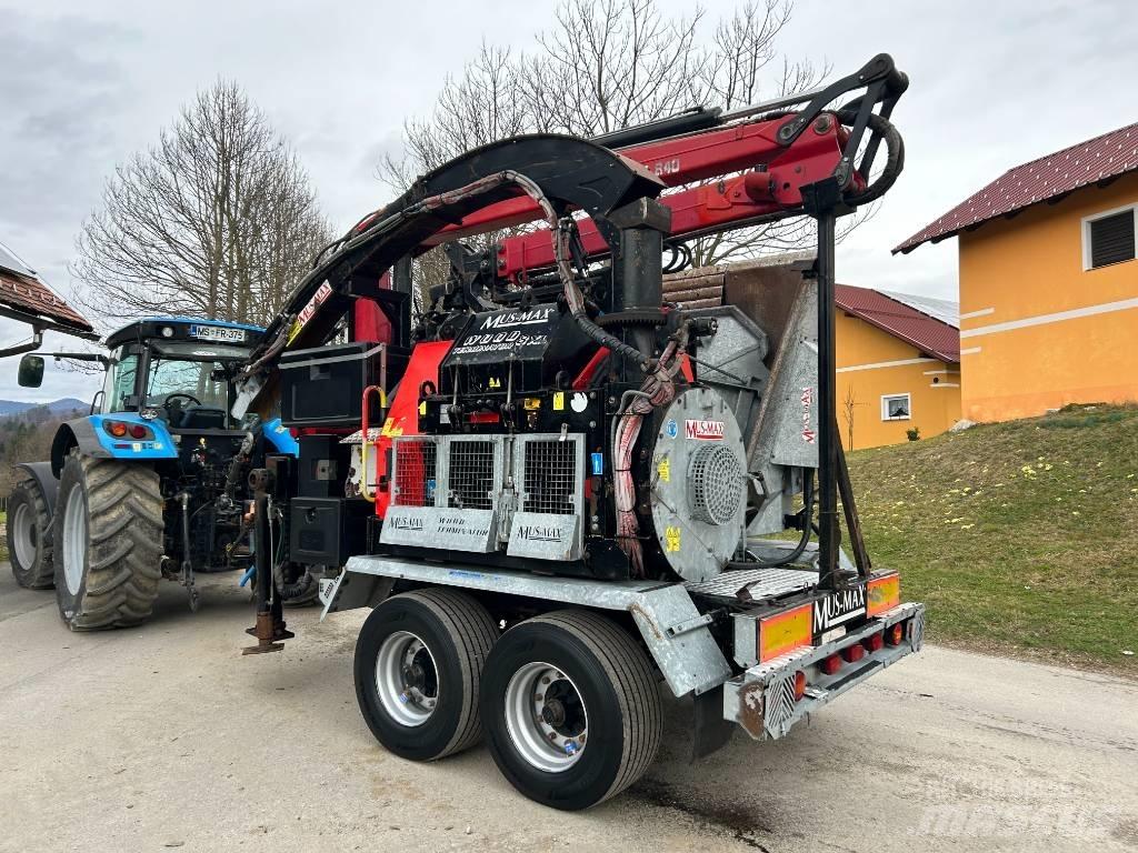 Mus-Max 8XL Cepilniki, lesni drobilci, in žage