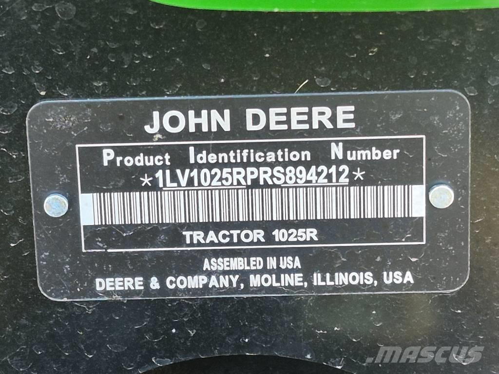 John Deere 1025 R Traktorji