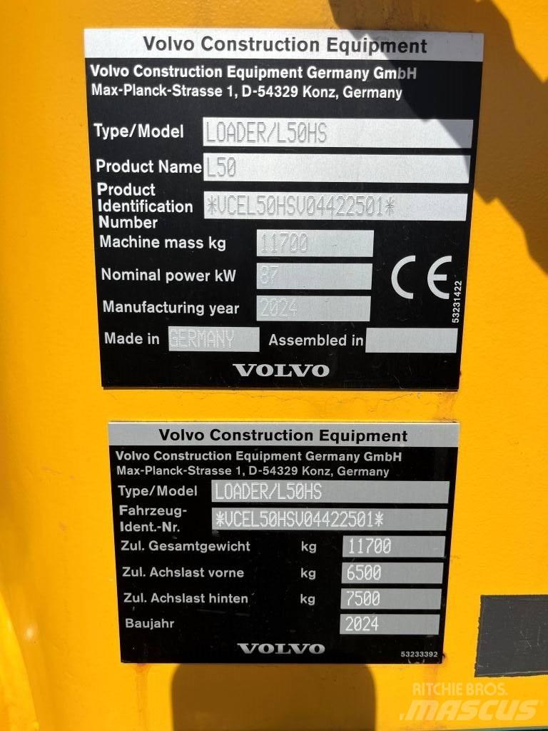 Volvo L50H Kolesni nakladalci
