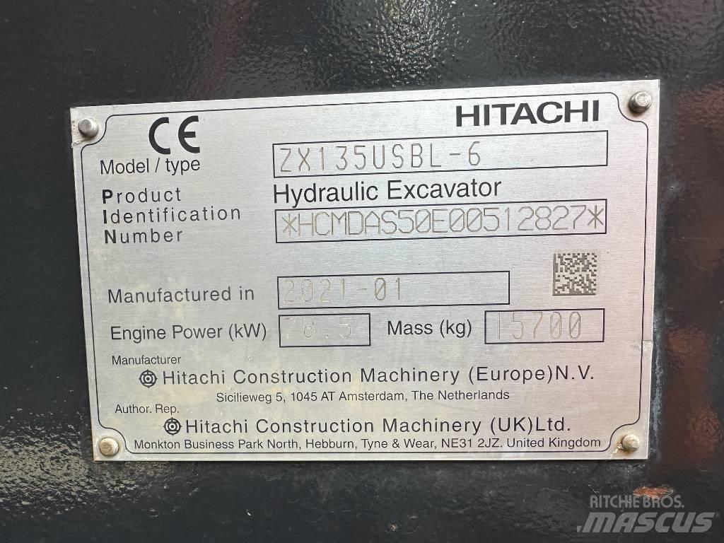 Hitachi ZX 135 US-6 Bagri goseničarji