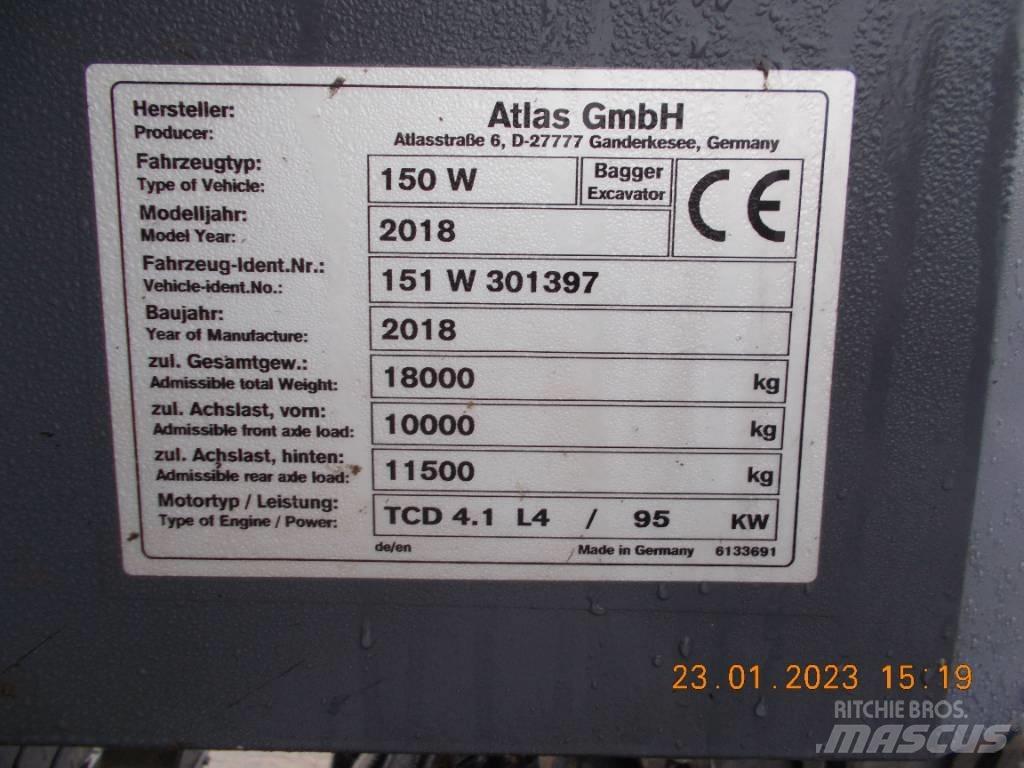 Atlas 150 W Bagri na kolesih