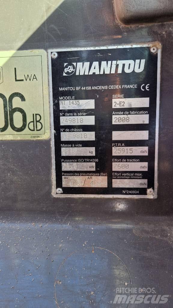 Manitou MT 1435 HSL Teleskopski viličarji