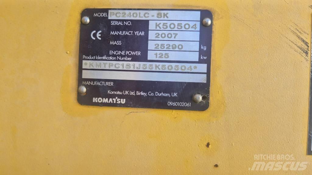 Komatsu PC240LC-8K Bagri goseničarji