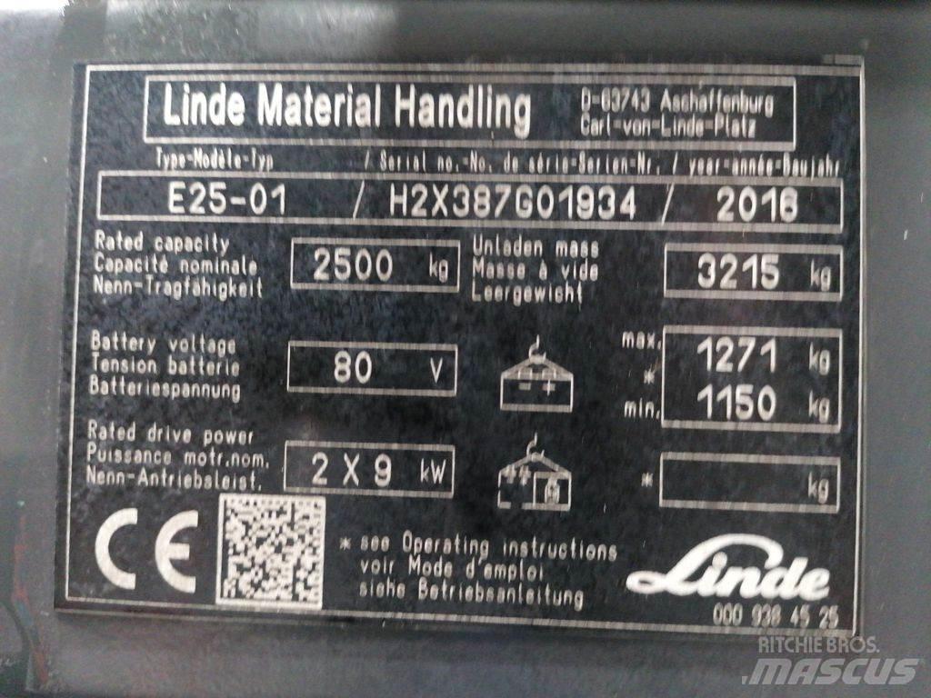 Linde E25-01 Električni viličarji