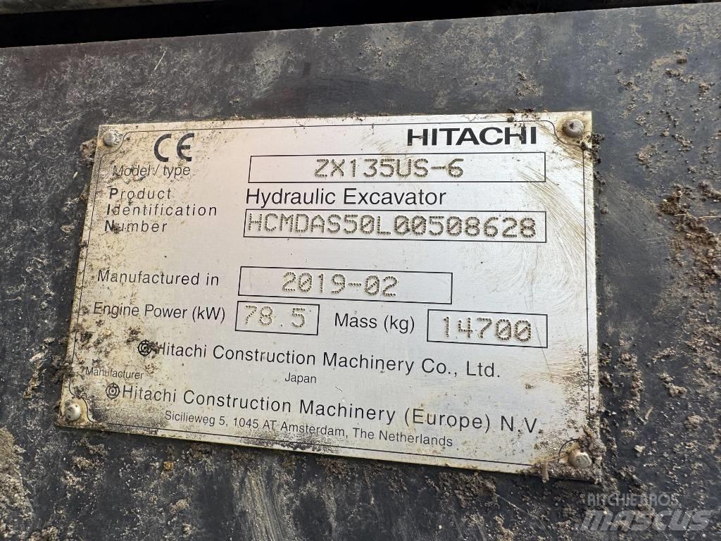 Hitachi ZX 135 US-6 Bagri goseničarji