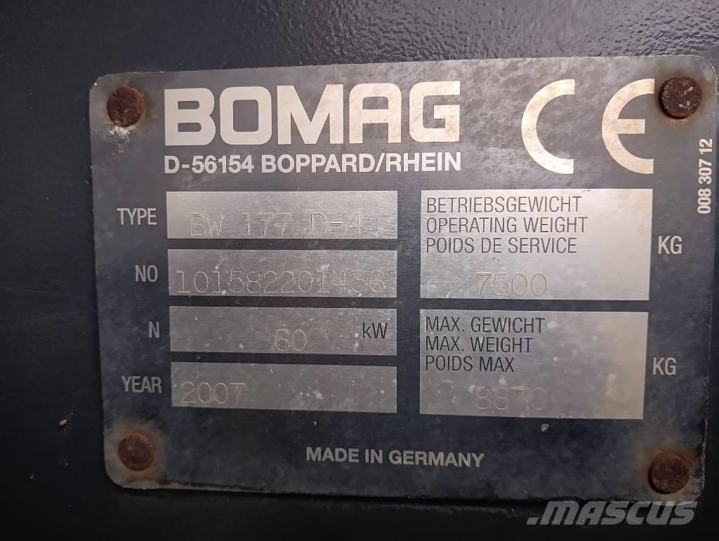 Bomag 177 D4 Enojni valjarji