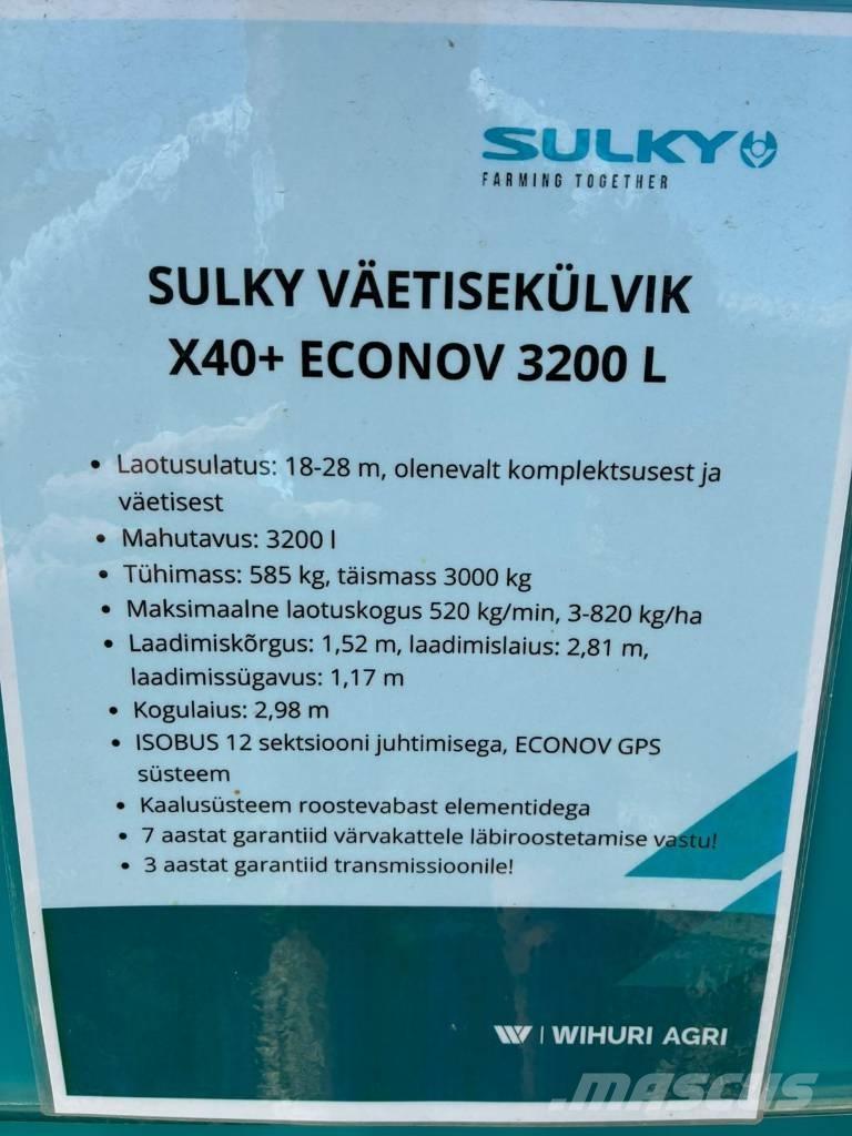 Sulky X 40+ Econov Trosilniki mineralnega gnojila