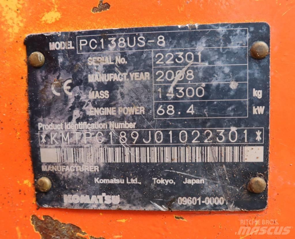 Komatsu PC138US-8 Bagri goseničarji