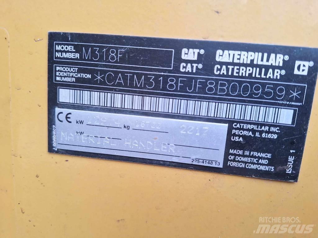 CAT M 318 F Bagri na kolesih