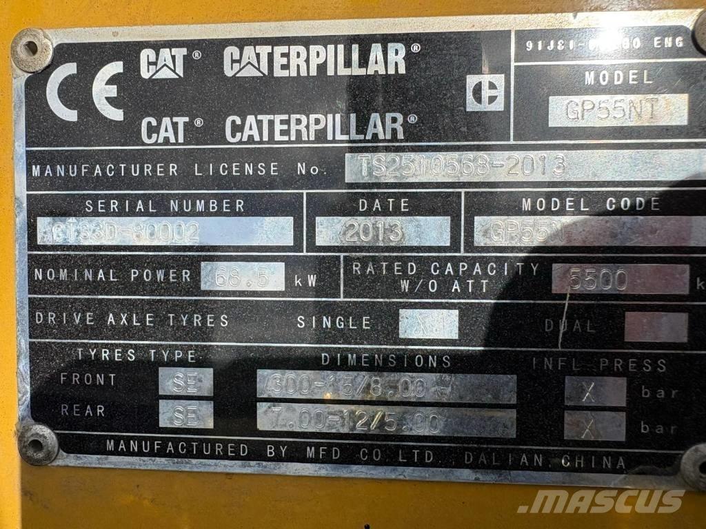 CAT GP55NT Plinski viličarji