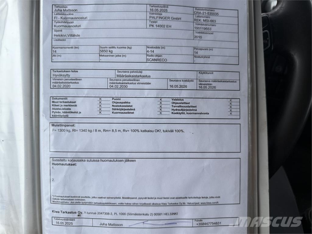 Volvo FH13 6X2 Tovornjaki z žerjavom