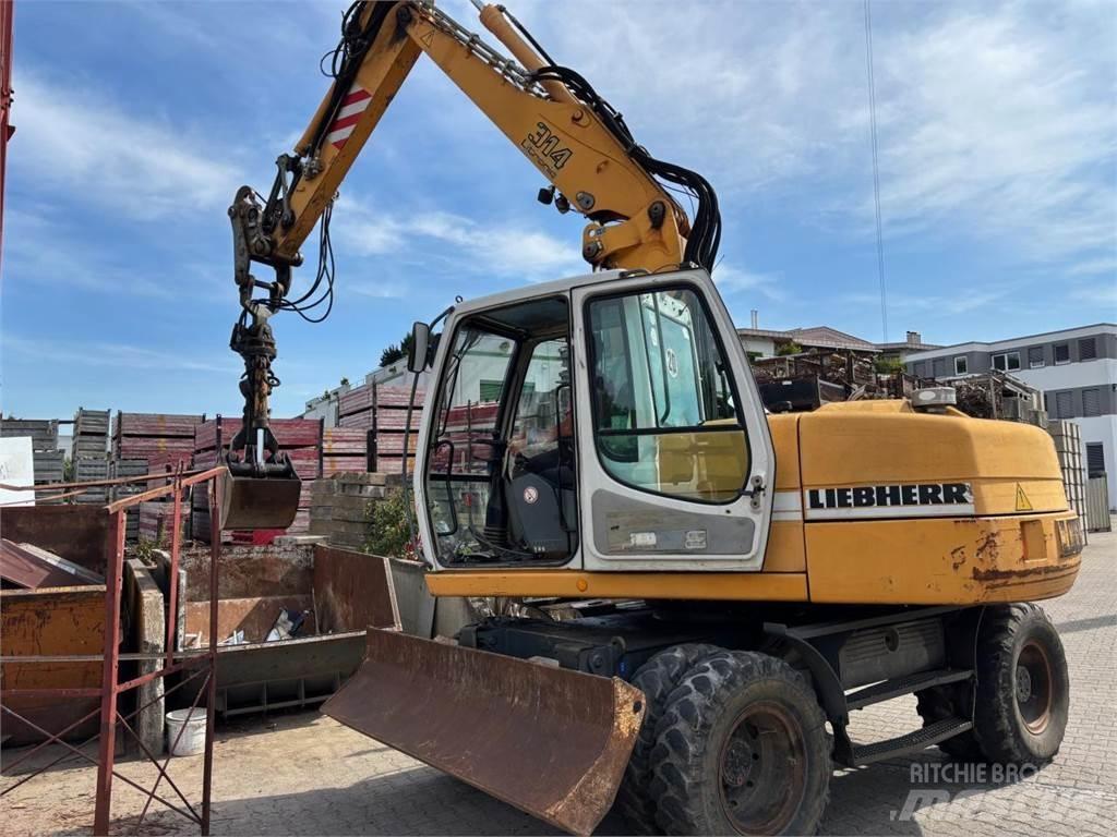 Liebherr A 314 Bagri na kolesih