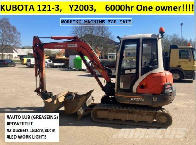 Kubota KX121-3 Mini bagri <7t