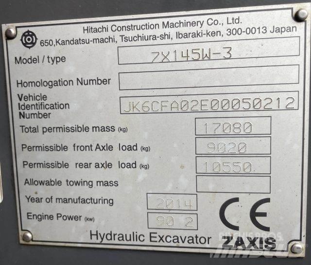 Hitachi ZX 145W-3 Bagri na kolesih