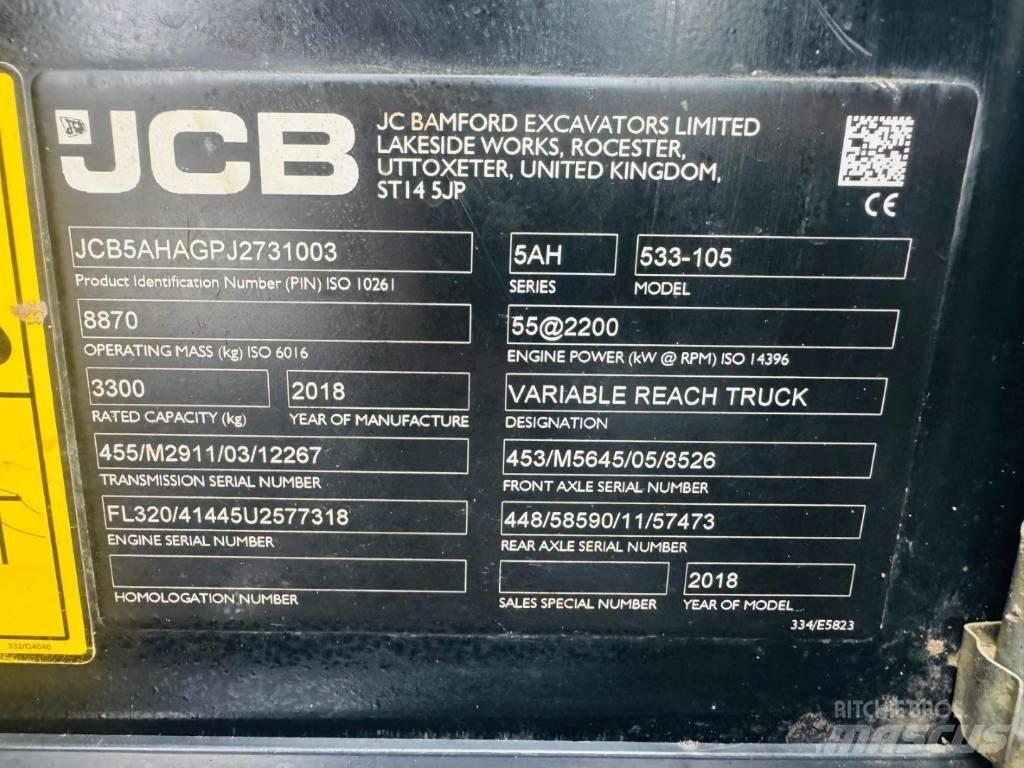 JCB 533-105 Teleskopski viličarji