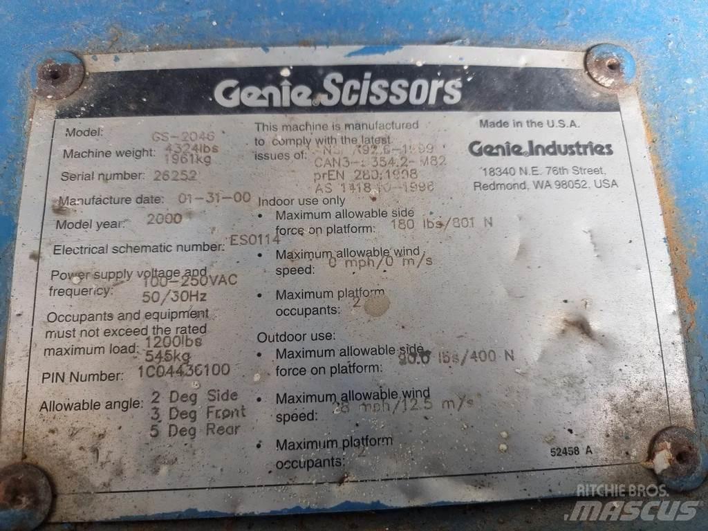 Genie GS2046 Škarjaste dvižne ploščadi