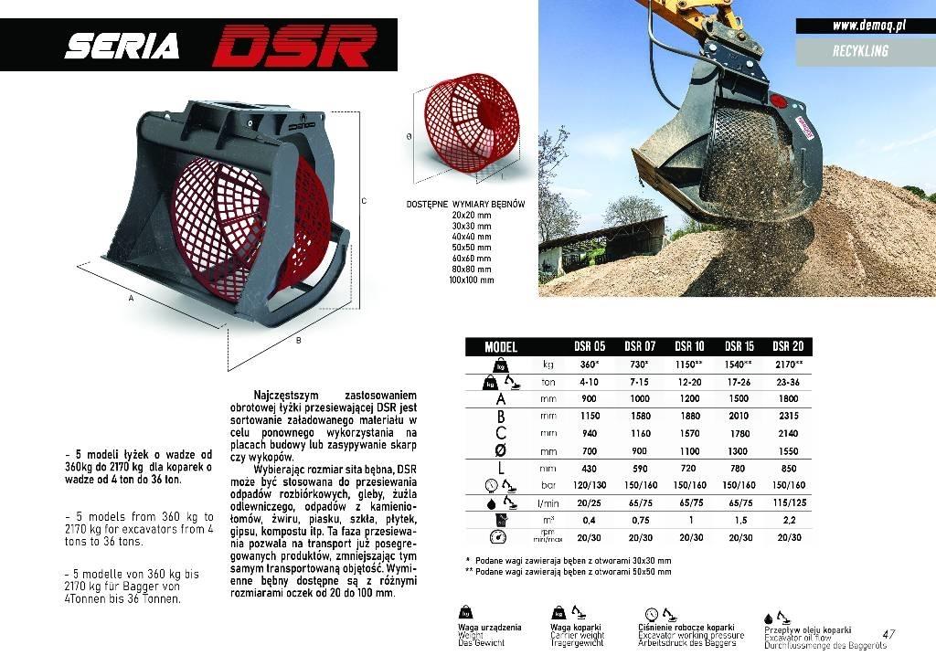  DEMOQ DSR15 Presejalne žlice