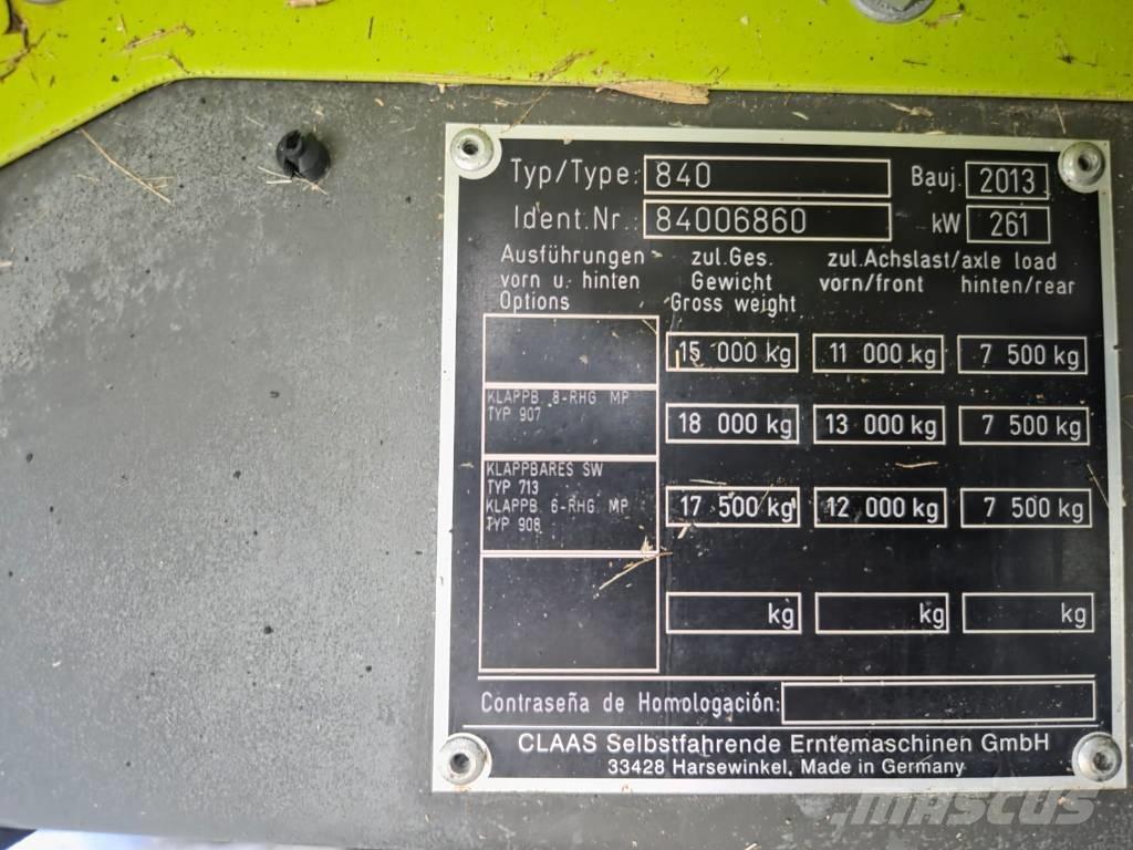 CLAAS Tucano 480 Kombajni