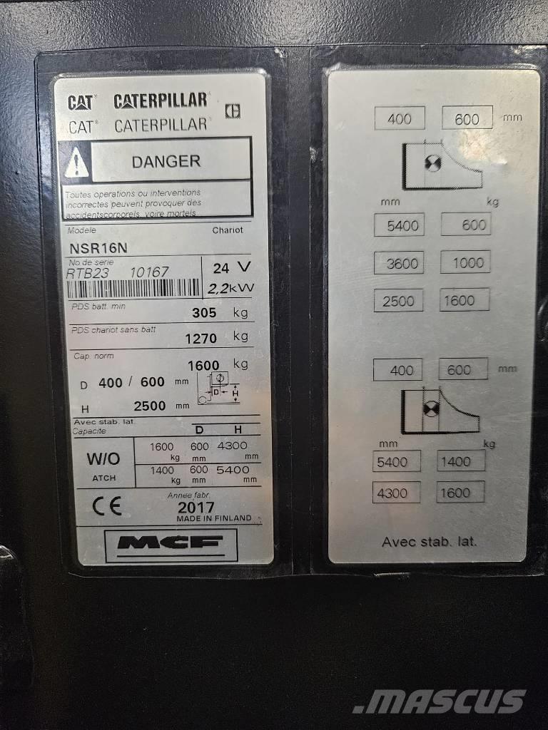 CAT NSR16N (vuokralla) Samopogonski ročni viličarji