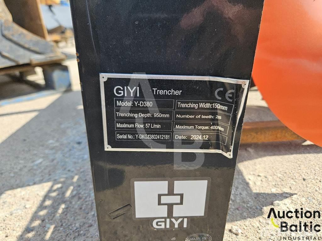  Giyi Y-D380 Freze za kopanje jarkov Trenčerji