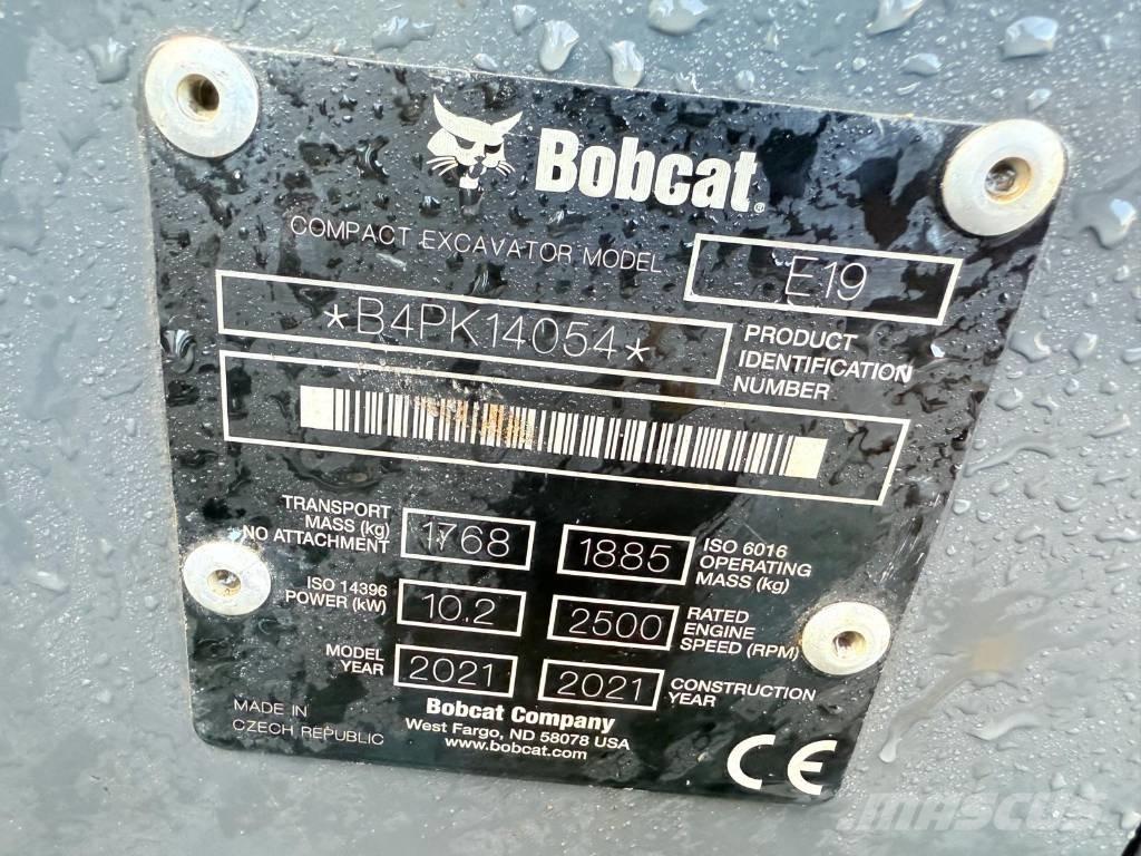 Bobcat E 19 Mini bagri <7t