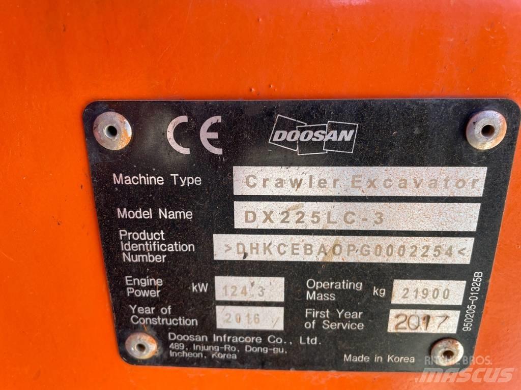 Doosan DX 225 LC-3 Bagri goseničarji